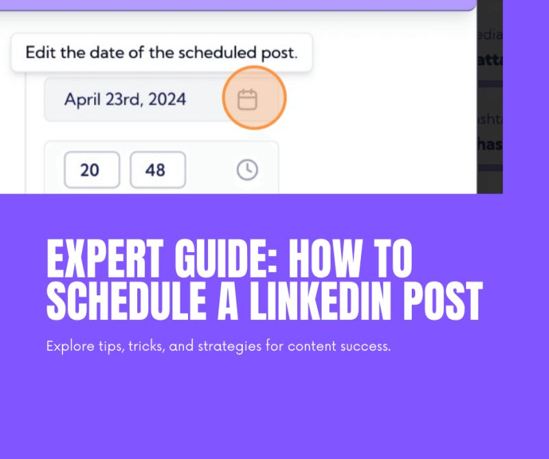 Expert Guide - How To Create And Schedule A LinkedIn Post On Vulse